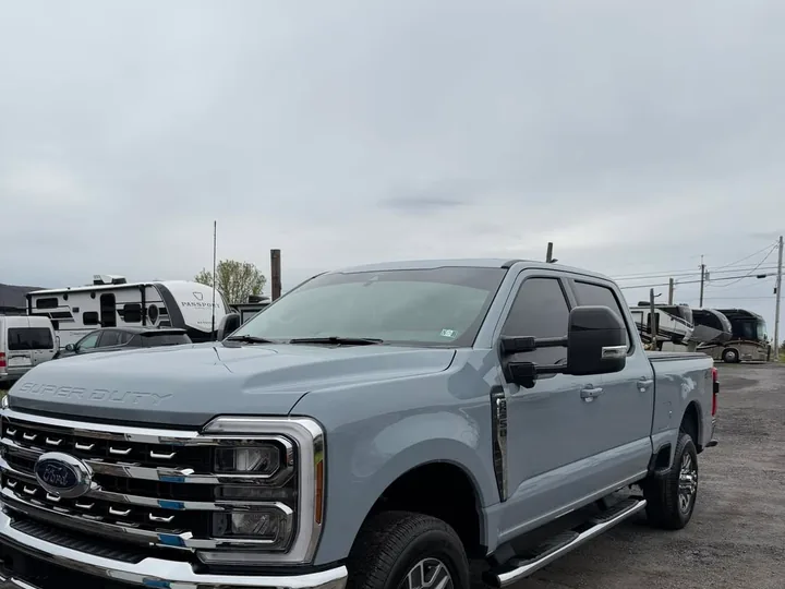 Ford pickup photographed outdoors on an overcast day.